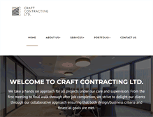 Tablet Screenshot of craftcontractingltd.com